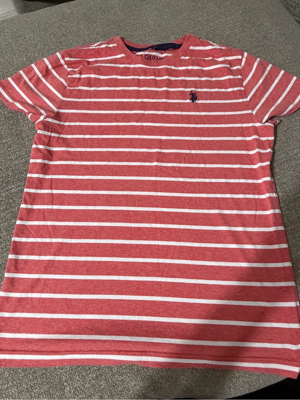 Polo by Ralph Lauren Red & White Striped Kids Tee